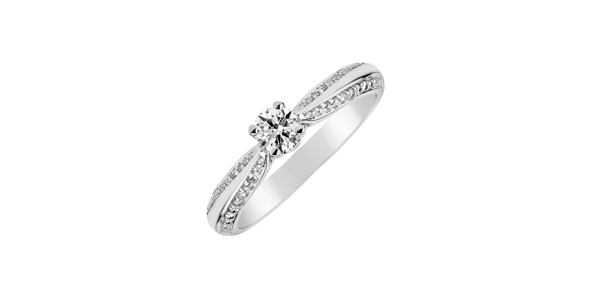 Prsteň s diamantmi Love Ray