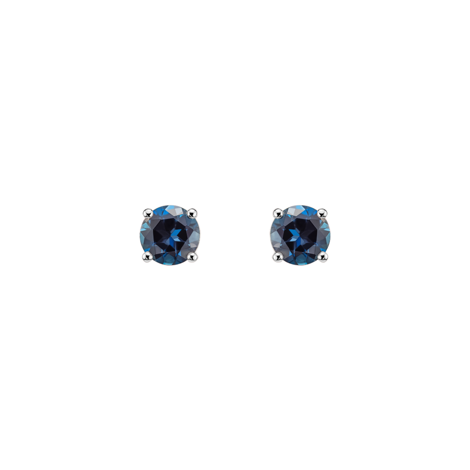 Náušnice s topásom Orbs