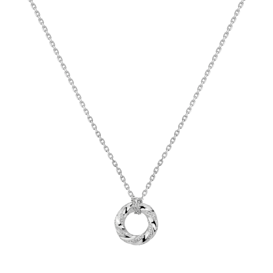Náhrdelník s diamantmi Shining Circle