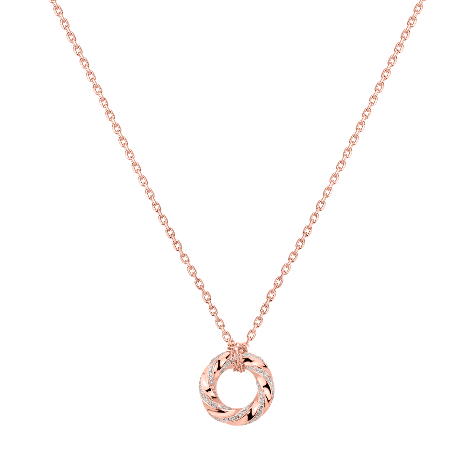 Náhrdelník s diamantmi Shining Circle