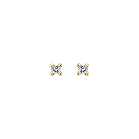 Náušnice s diamantom Essential Shine