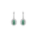 Náušnice s diamantmi a smaragdom Imperial Allegory2