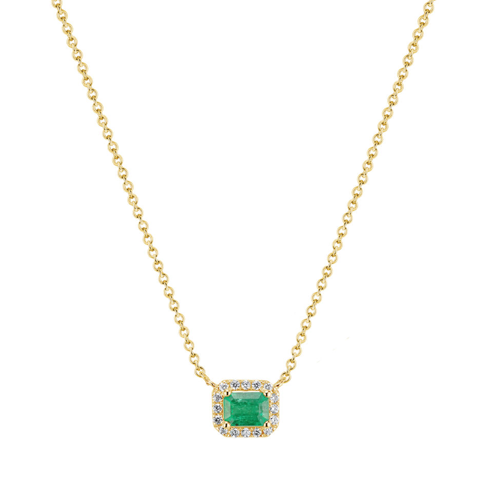 Náhrdelník so smaragdom a diamantmi Richella