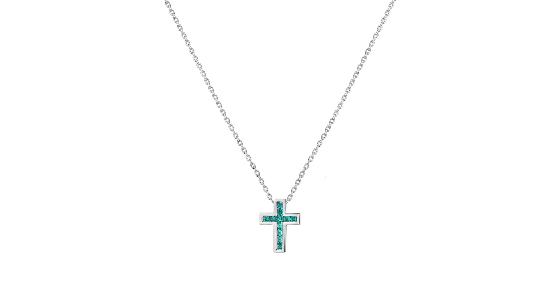 Náhrdelník s paraibou Cross Charm