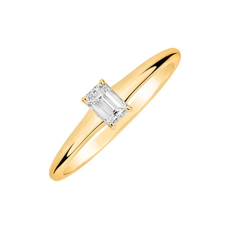 Prsteň s diamantom Gentle Delight