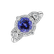 Prsteň s diamantmi a tanzanitom Imperial Glory2