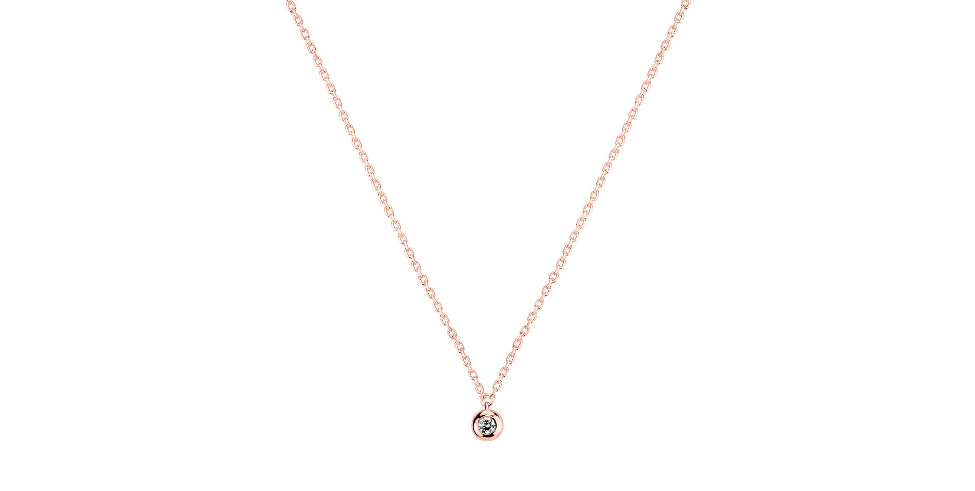 Náhrdelník s diamantom Sparkling Dots