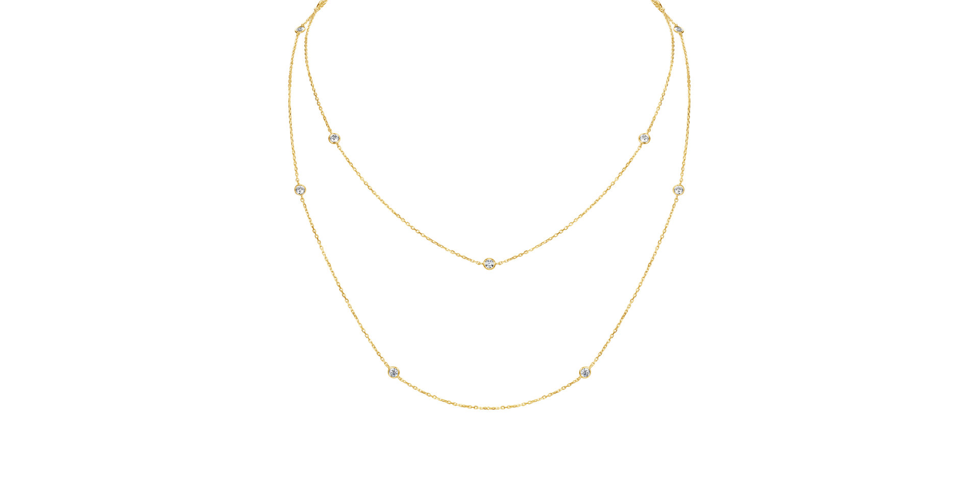 Náhrdelník s diamantmi Sweet Dots