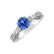 Prsteň s diamantmi a tanzanitom Philomène2