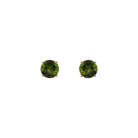 Náušnice s turmalínom Orbs