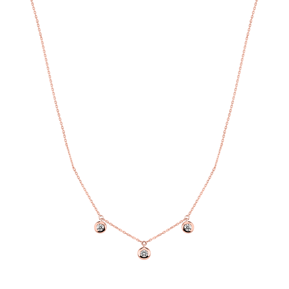 Náhrdelník s diamantmi Sparkling Dots