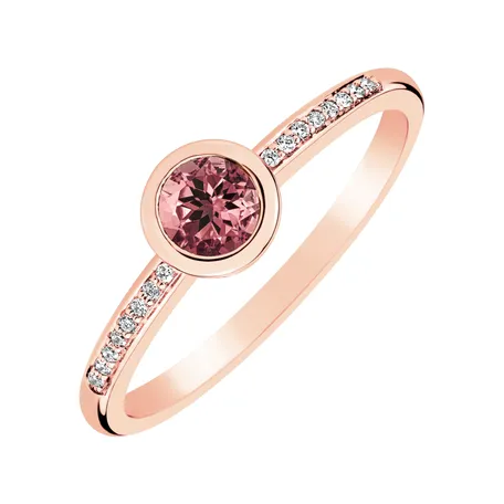 Prsteň s diamantmi a turmalínom Regal Sparkle
