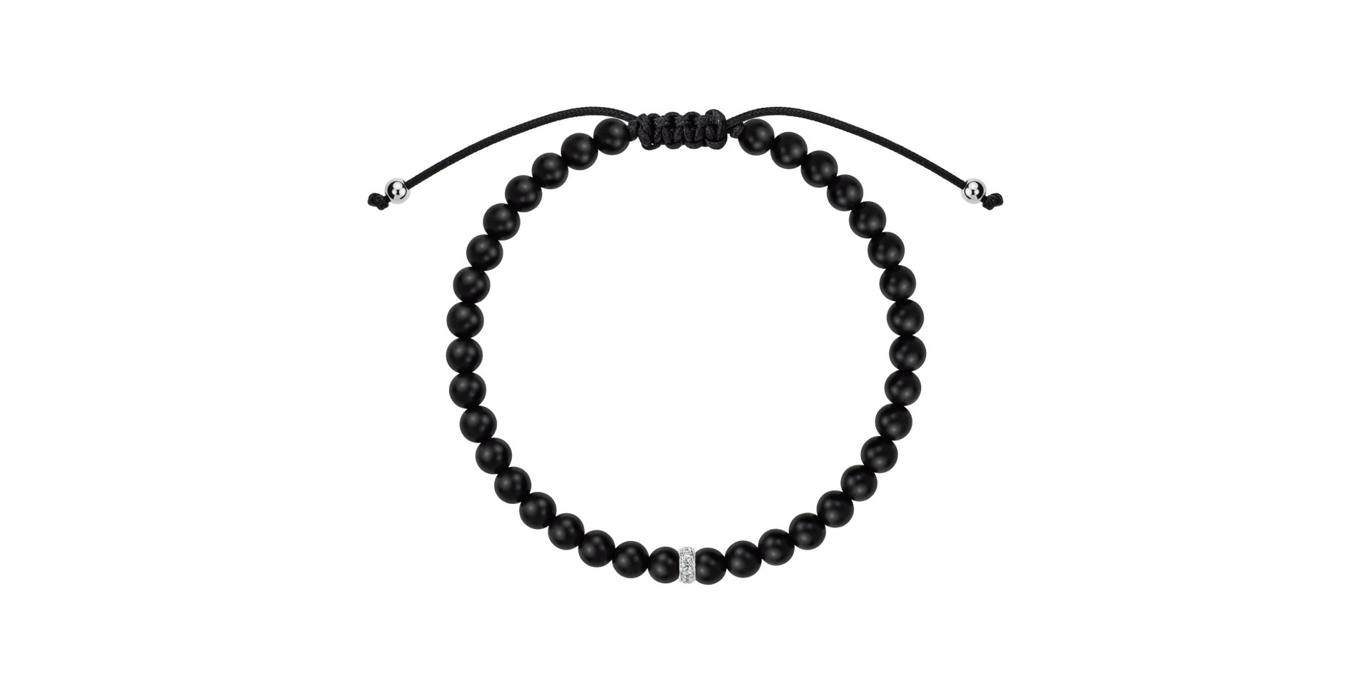 Náramok s diamantmi a achátmi Shadow Coil