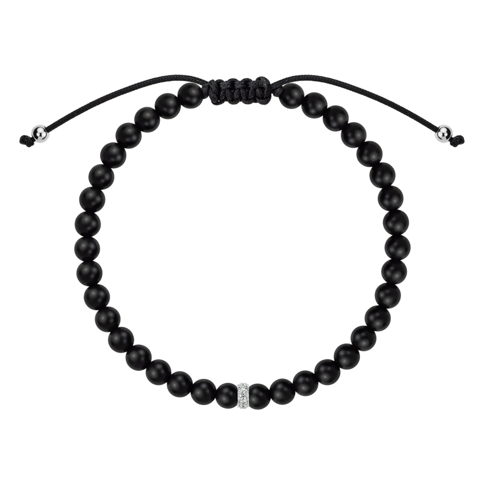 Náramok s diamantmi a achátmi Shadow Coil