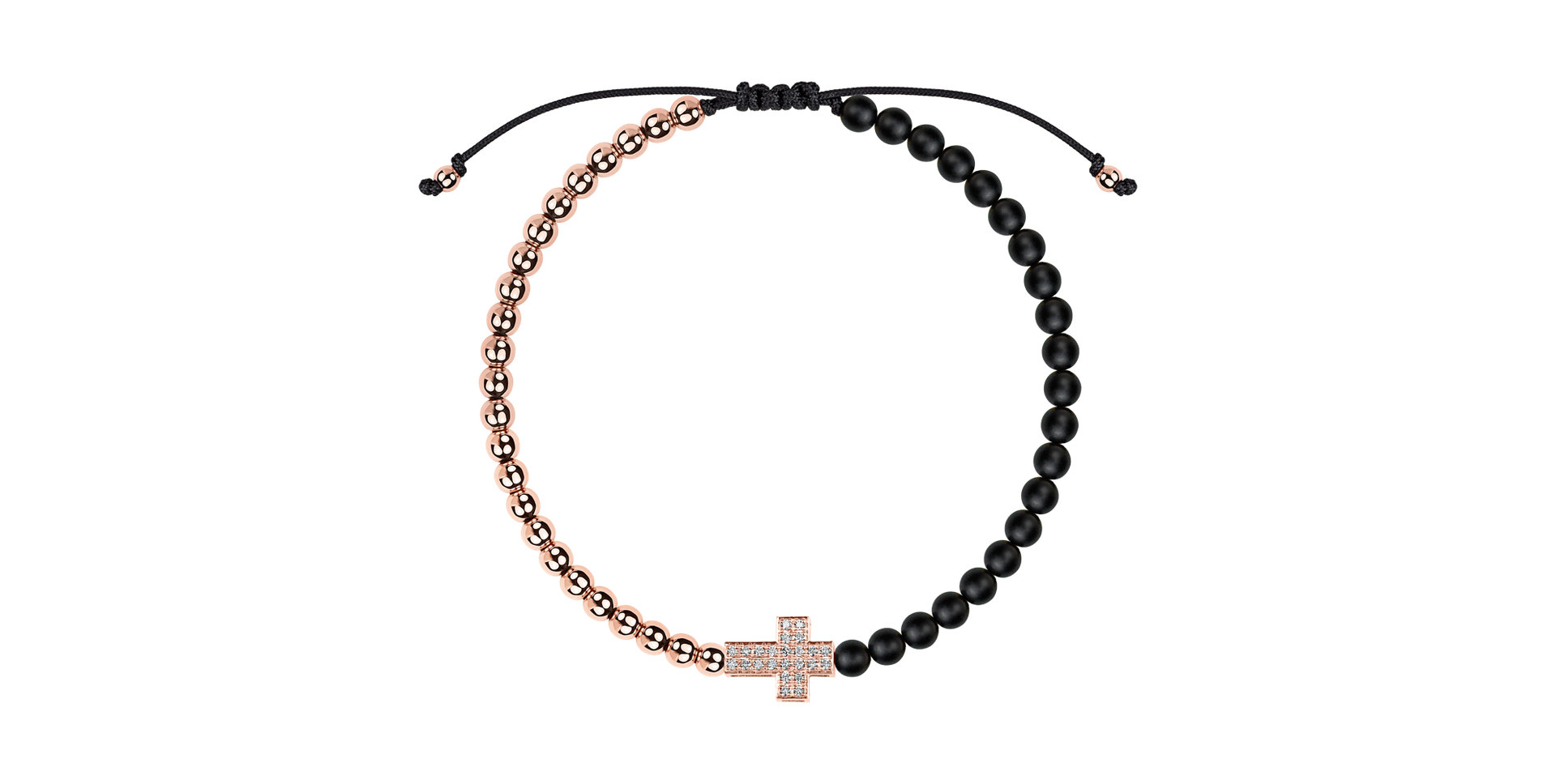 Náramok s diamantmi a achátmi Sacred Light