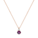 Náhrdelník s diamantom a rhodolitom Diamara2