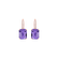 Náušnice s diamantmi a ametystom Carlotta2