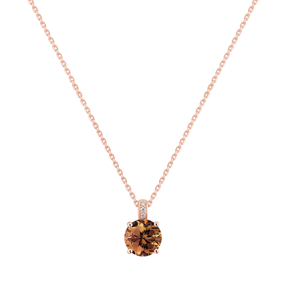 Náhrdelník s diamantmi a turmalínom Seraphita