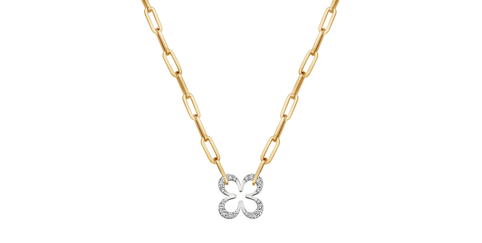 Náhrdelník s diamantmi Lucky Charm