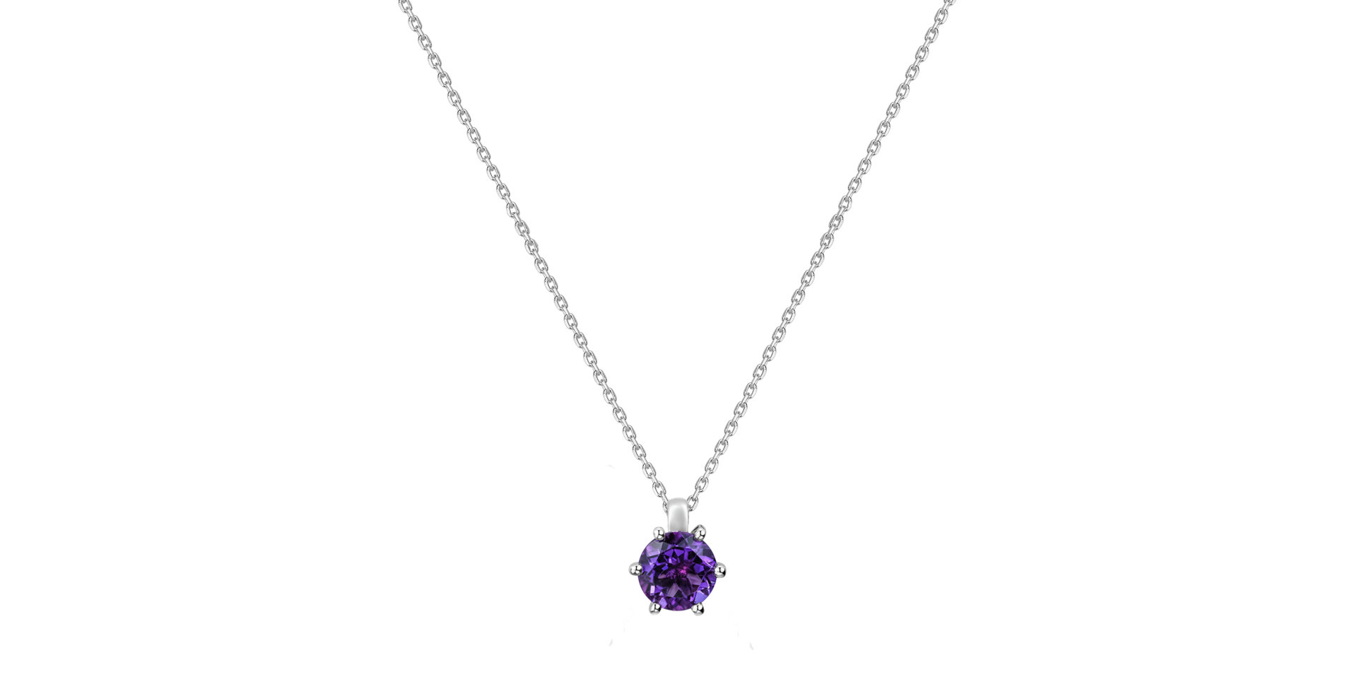 Náhrdelník s ametystom Eternal Drop