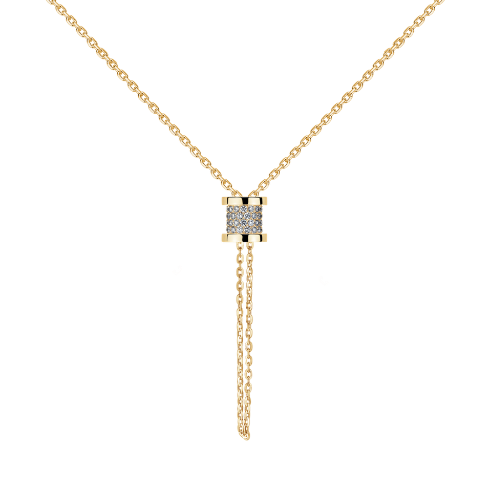 Náhrdelník s diamantmi Timeless Spiral