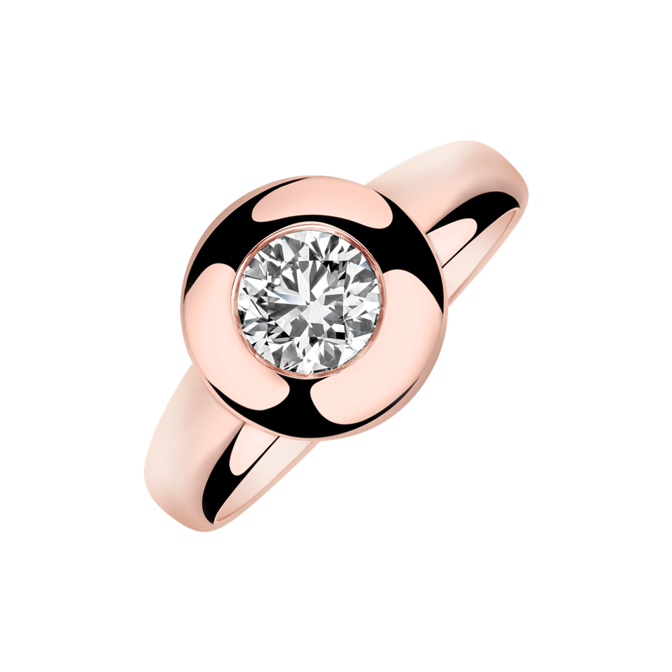 Prsteň s diamantom Circle of Light