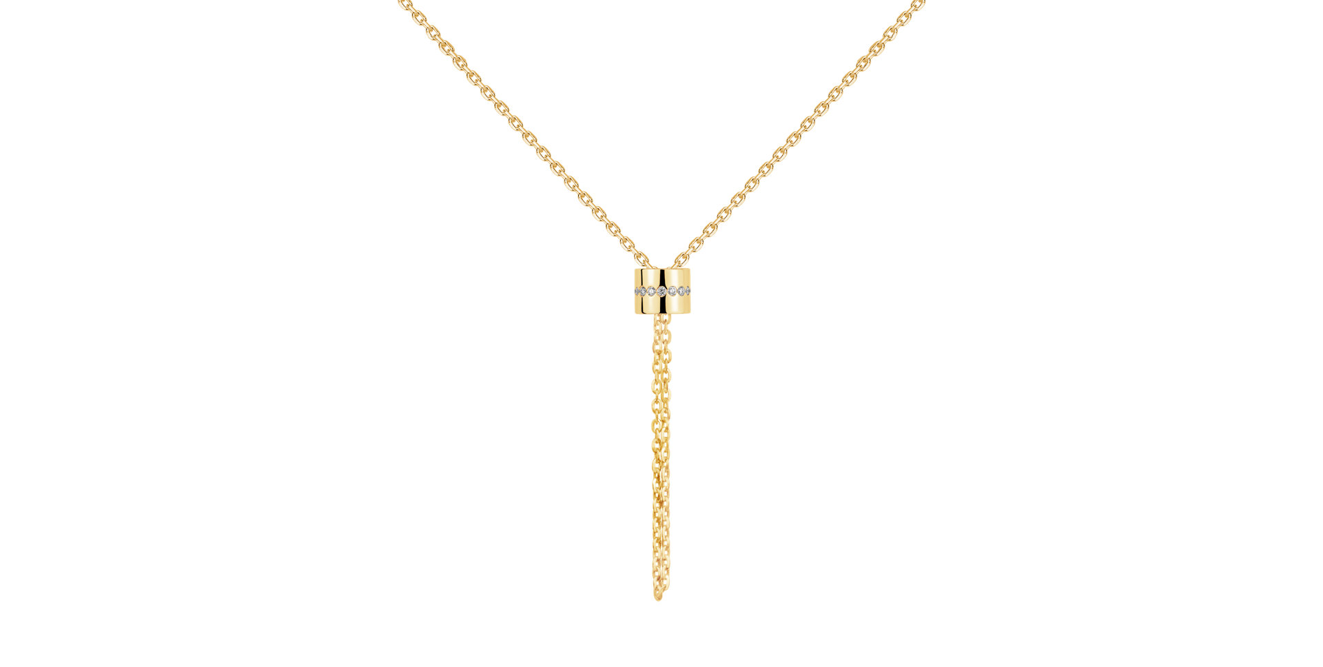 Náhrdelník s diamantmi Infinity Circle