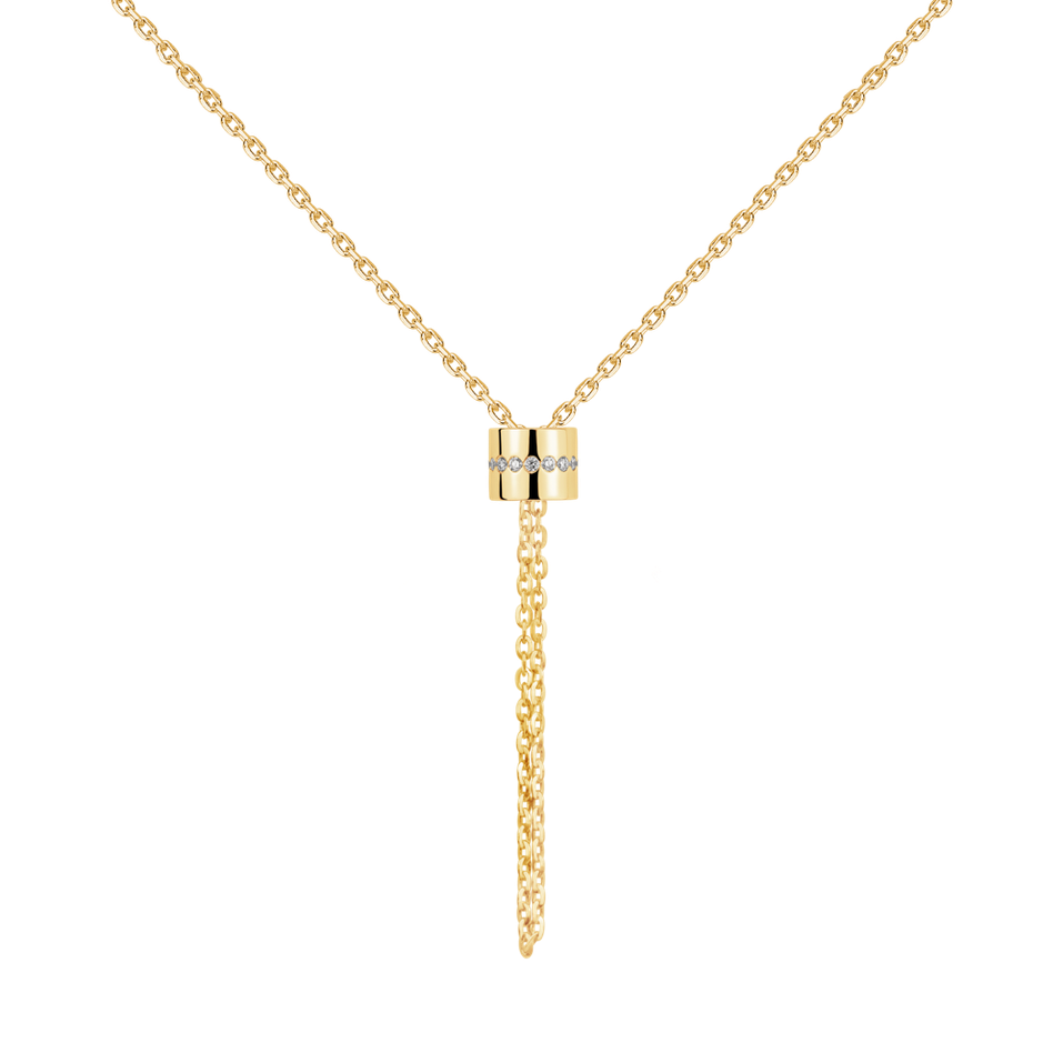 Náhrdelník s diamantmi Infinity Circle