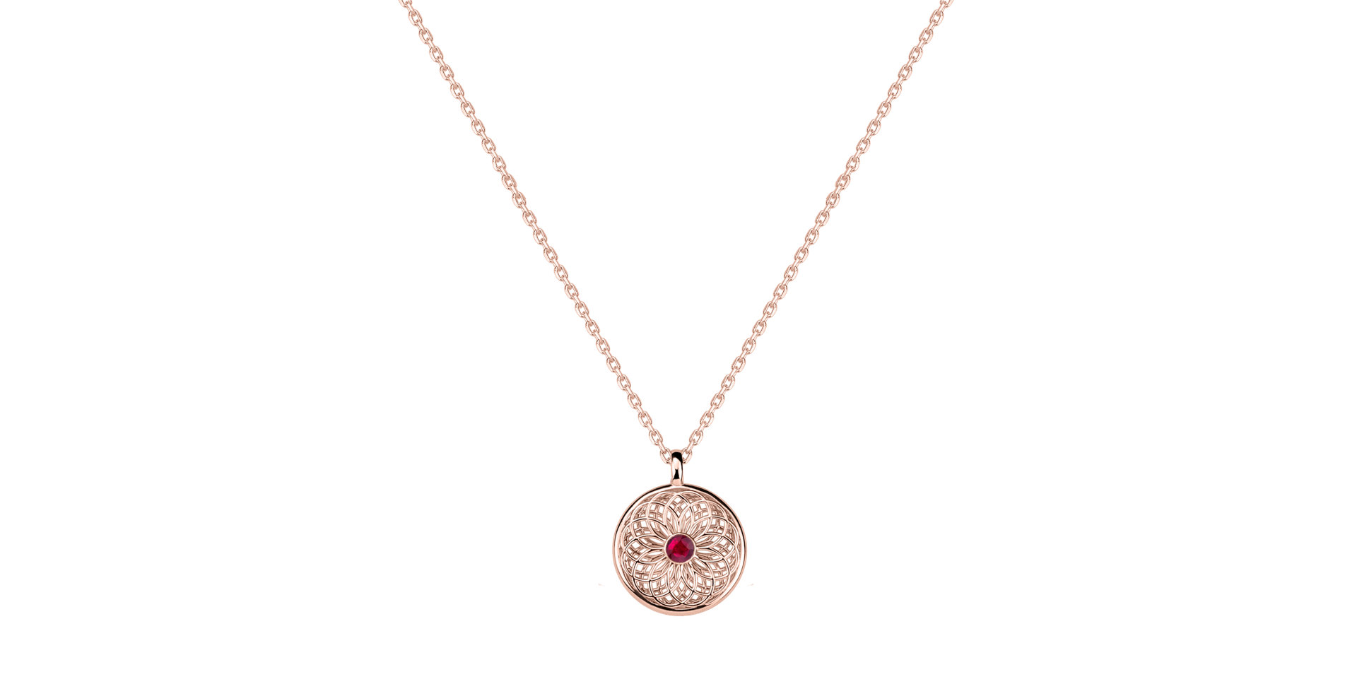 Náhrdelník s rubínom Mirelleon