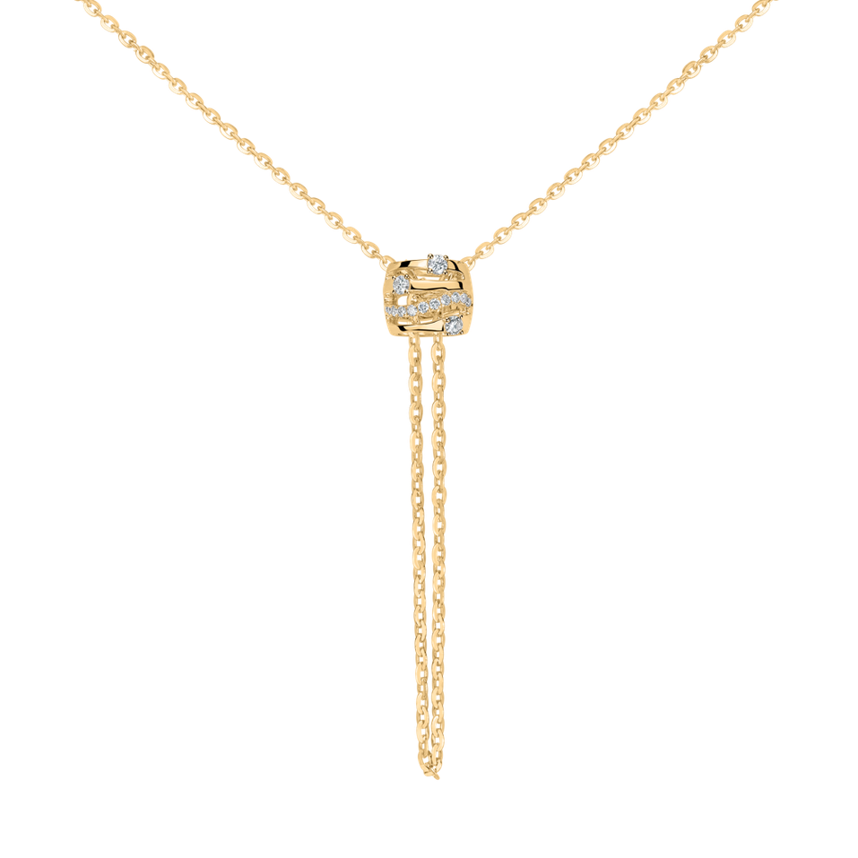 Náhrdelník s diamantmi Golden Verse