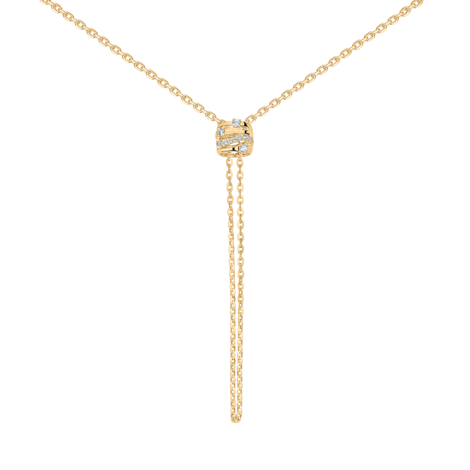 Náhrdelník s diamantmi Golden Verse