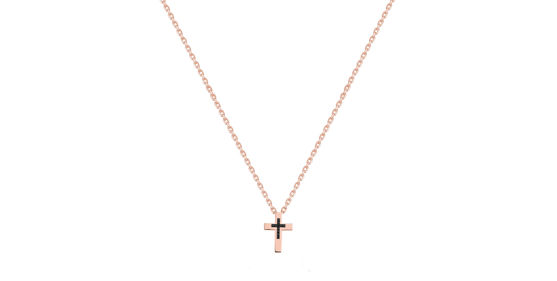 Náhrdelník s čiernymi diamantmi Spirit Bound