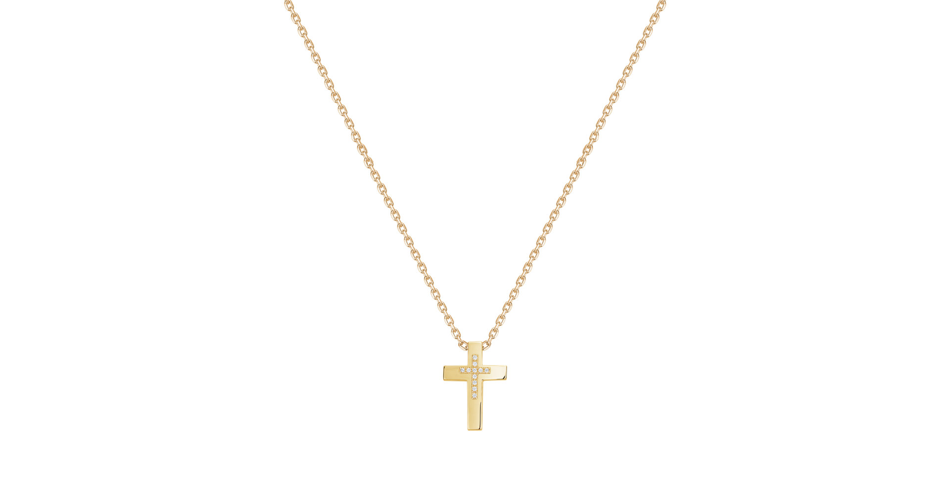 Náhrdelník s diamantmi Cross