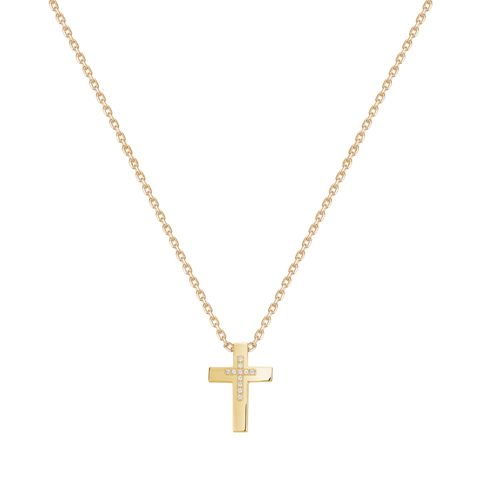 Náhrdelník s diamantmi Cross