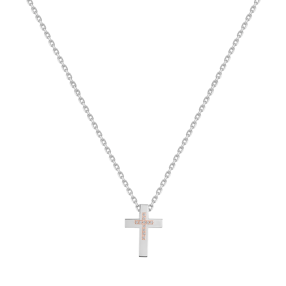 Náhrdelník s diamantmi Cross