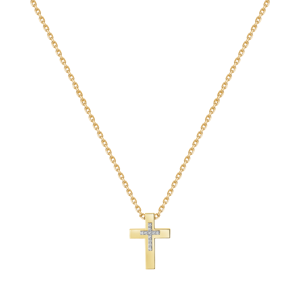 Náhrdelník s diamantmi Cross