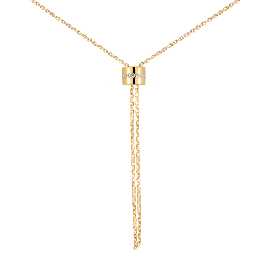 Náhrdelník s diamantmi Infinity Circles