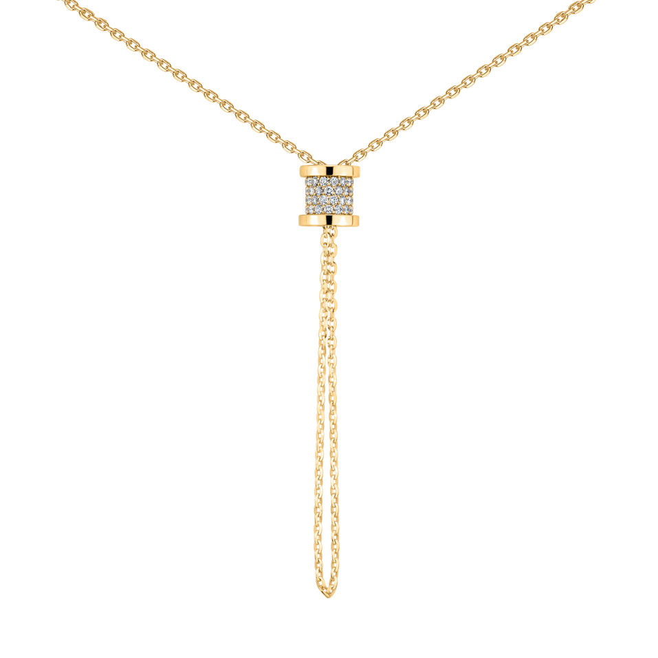 Náhrdelník s diamantmi Timeless Spiral