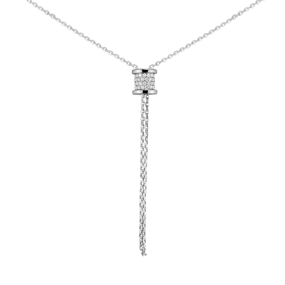 Náhrdelník s diamantmi Timeless Spiral