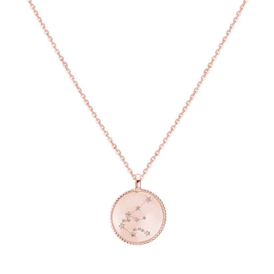 Náhrdelník s diamantmi Zodiac Sign