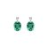 Náušnice s diamantom a smaragdom Royal Aura2