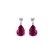 Náušnice s diamantom a rubínom Whispers of Avalon2