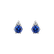 Náušnice s diamantom a tanzanitom Lux2