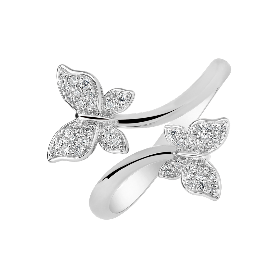 Prsteň s diamantmi Dancing Wings