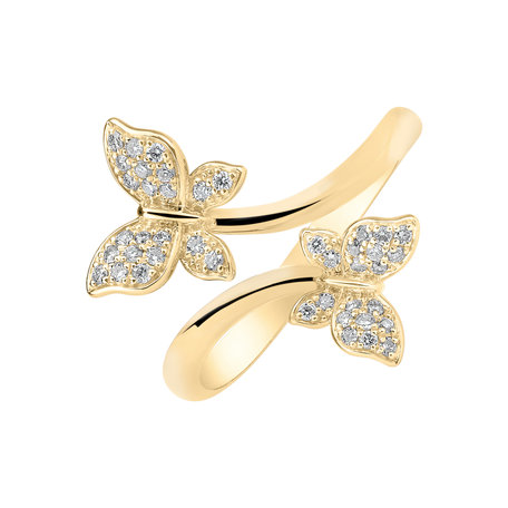 Prsteň s diamantmi Dancing Wings