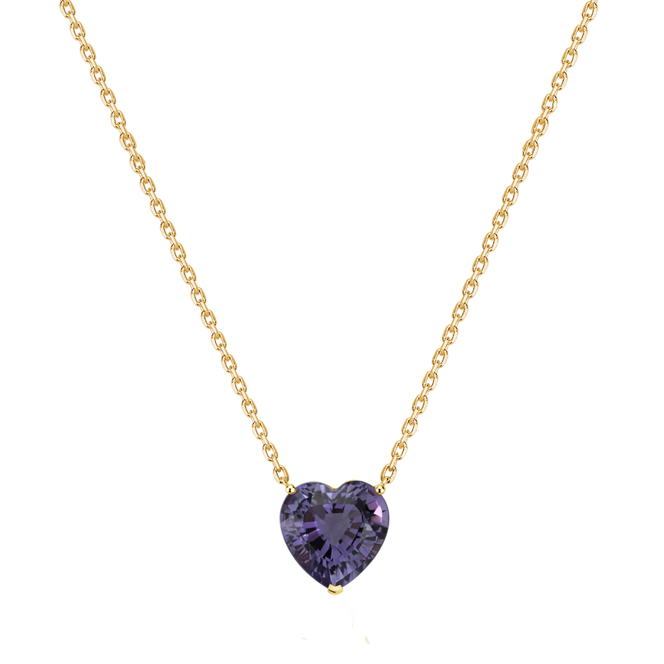 Náhrdelník s ametystom Amethyst Heart