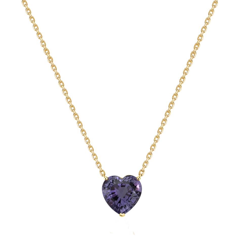 Náhrdelník s ametystom Amethyst Heart