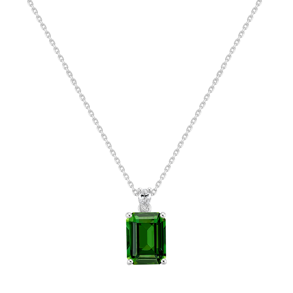 Náhrdelník s diamantom a turmalínom Royal Cordelia