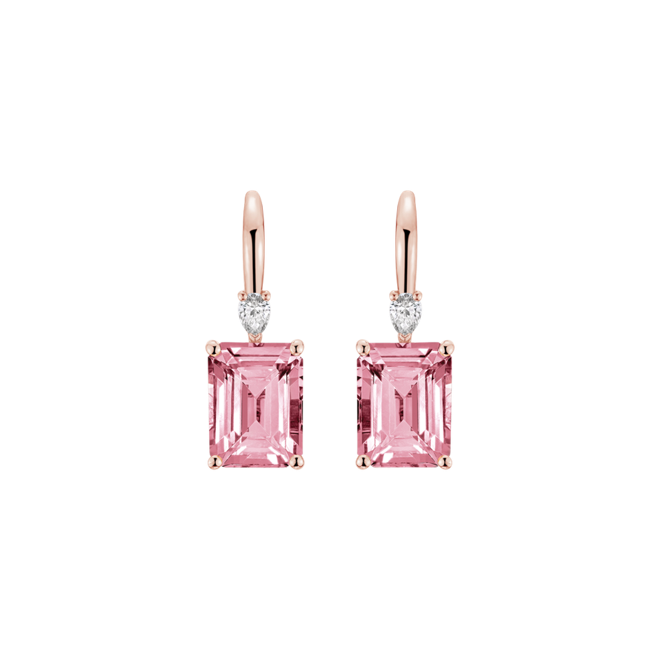 Náušnice s diamantom a turmalínom Royal Cordelia