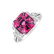 Prsteň s diamantmi a turmalínom Purple Magic2